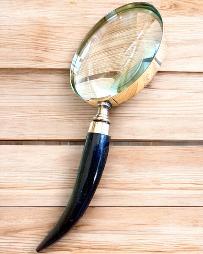 Grote Retro Vergrootglas, mogelijkheid tot personalisatie als cadeau met gravure - varianten om uit te kiezen