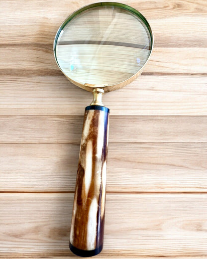 Grote Retro Vergrootglas, mogelijkheid tot personalisatie als cadeau met gravure - varianten om uit te kiezen