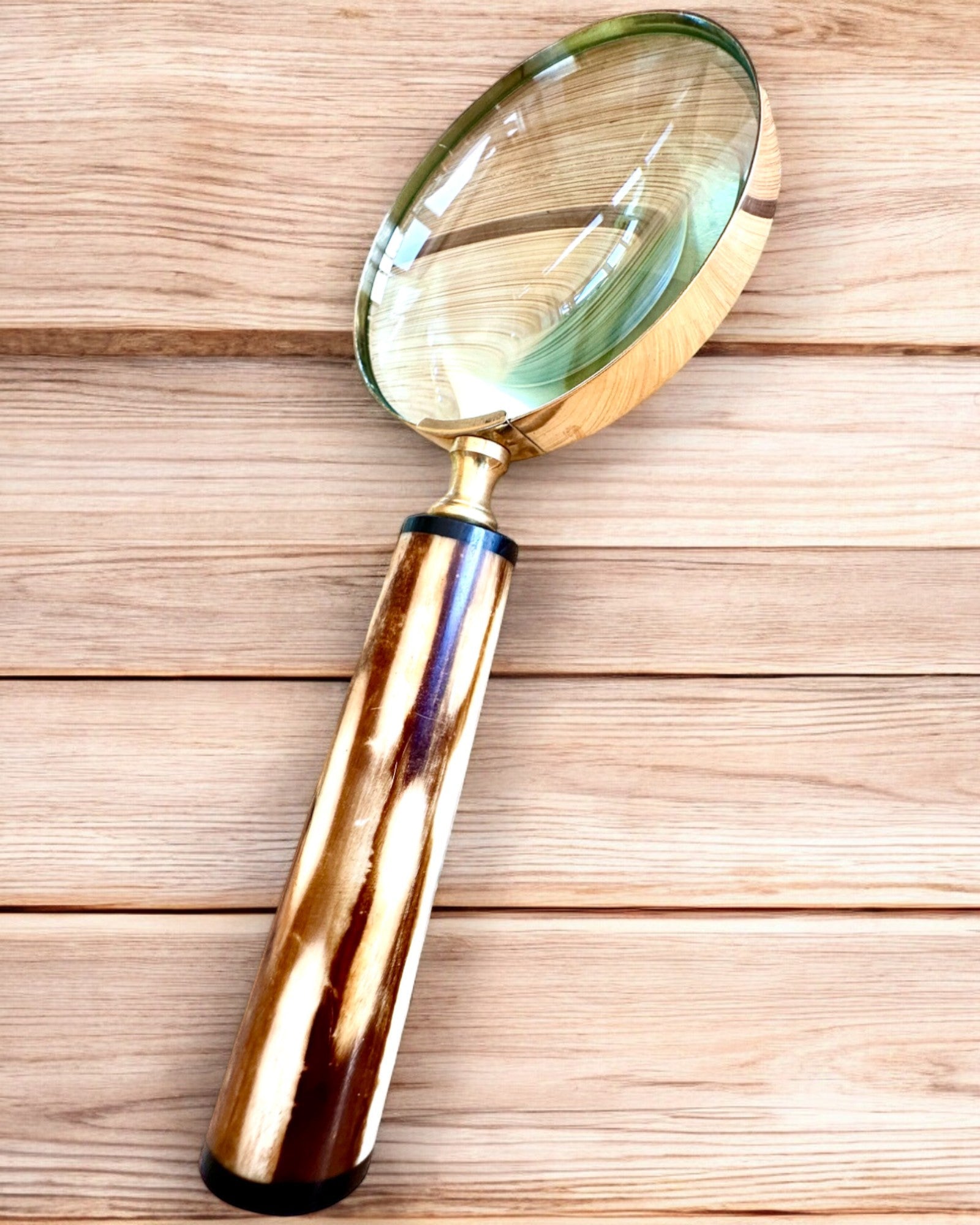 Grote Retro Vergrootglas, mogelijkheid tot personalisatie als cadeau met gravure - varianten om uit te kiezen