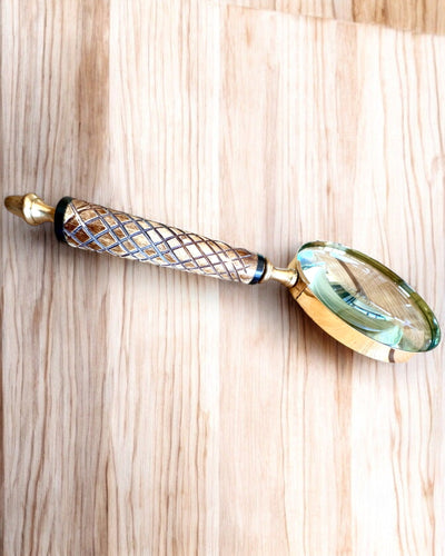 Grote Retro Vergrootglas, mogelijkheid tot personalisatie als cadeau met gravure - varianten om uit te kiezen