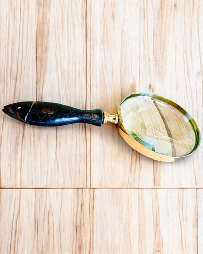 Grote Retro Vergrootglas, mogelijkheid tot personalisatie als cadeau met gravure - varianten om uit te kiezen