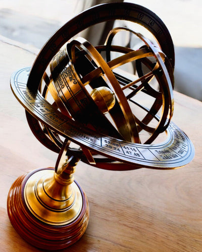 Astrolabium Artis 2 - 30 cm hoog, Handgemaakt met Gravure Optie, decoratie voor kantoor, premium