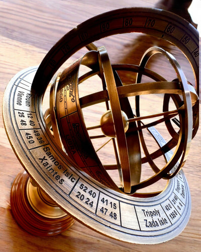 Astrolabium Artis 2 - 30 cm hoog, Handgemaakt met Gravure Optie, decoratie voor kantoor, premium