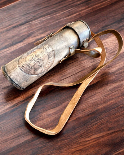 Premium Luneta "Voyager" met Gegraveerde Telescoop en Etui van Echt Leer, mogelijkheid tot personalisatie met gravure als cadeau