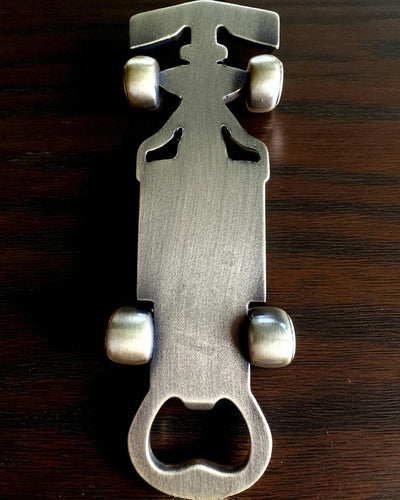 Flesopener Vintage Motorvoertuigen - 3 varianten, personalisatie met gravure als cadeau