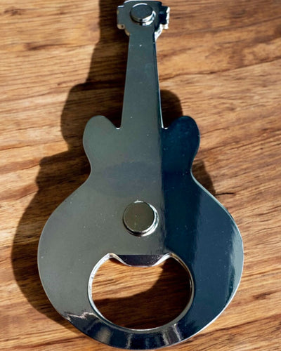 Flesopener Gitaar Rock'n'Open, 2 varianten, personalisatie met gravure als cadeau