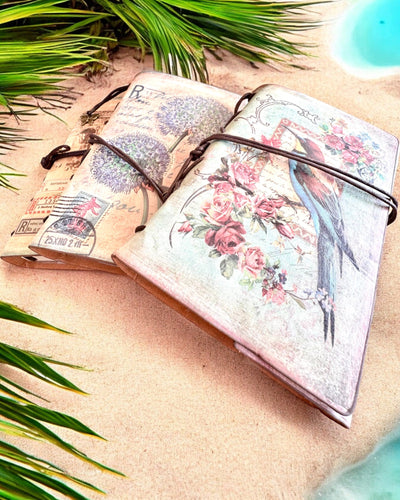 Vintage Memoire Notitieboek met gepersonaliseerde gravure - 3 ontwerpen om uit te kiezen, notitieboek als cadeau