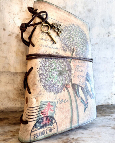 Vintage Memoire Notitieboek met gepersonaliseerde gravure - 3 ontwerpen om uit te kiezen, notitieboek als cadeau