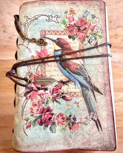 Vintage Memoire Notitieboek met gepersonaliseerde gravure - 3 ontwerpen om uit te kiezen, notitieboek als cadeau