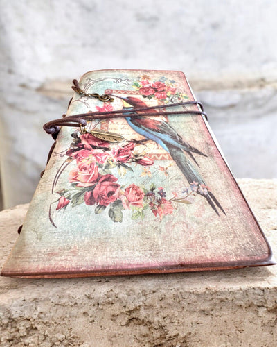 Vintage Memoire Notitieboek met gepersonaliseerde gravure - 3 ontwerpen om uit te kiezen, notitieboek als cadeau