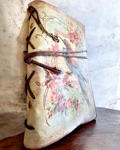 Vintage Memoire Notitieboek met gepersonaliseerde gravure - 3 ontwerpen om uit te kiezen, notitieboek als cadeau