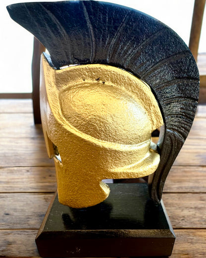 Spartan Premium Helm – handgemaakte decoratieve sculptuur, mogelijkheid tot personalisatie met gravure als cadeau