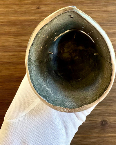 Mini Ridderhelm „Guardian” van messing – handgemaakt, 12 cm, mogelijkheid tot personalisatie met gravure als cadeau