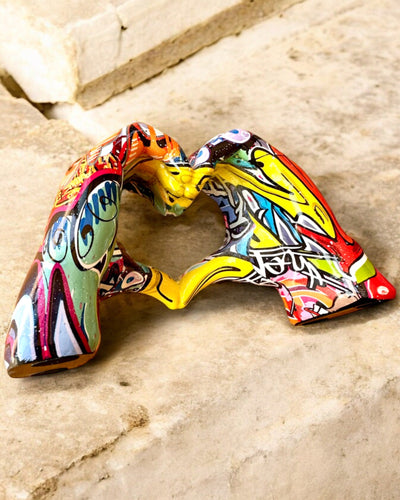 Decoratief beeldje Kleurrijke Decoratieve Handgreep ArtBrace - mogelijkheid tot personalisatie met gravure, als cadeau