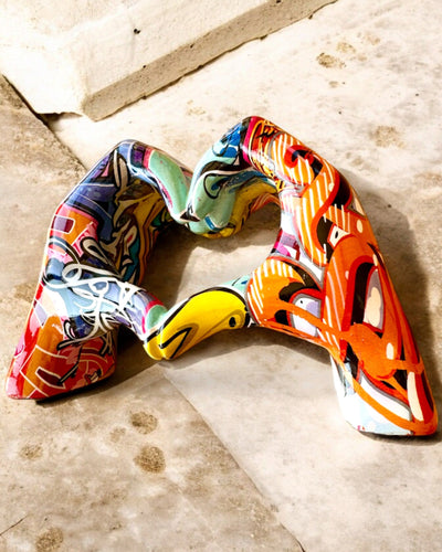 Decoratief beeldje Kleurrijke Decoratieve Handgreep ArtBrace - mogelijkheid tot personalisatie met gravure, als cadeau