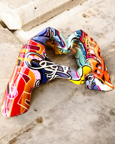 Decoratief beeldje Kleurrijke Decoratieve Handgreep ArtBrace - mogelijkheid tot personalisatie met gravure, als cadeau