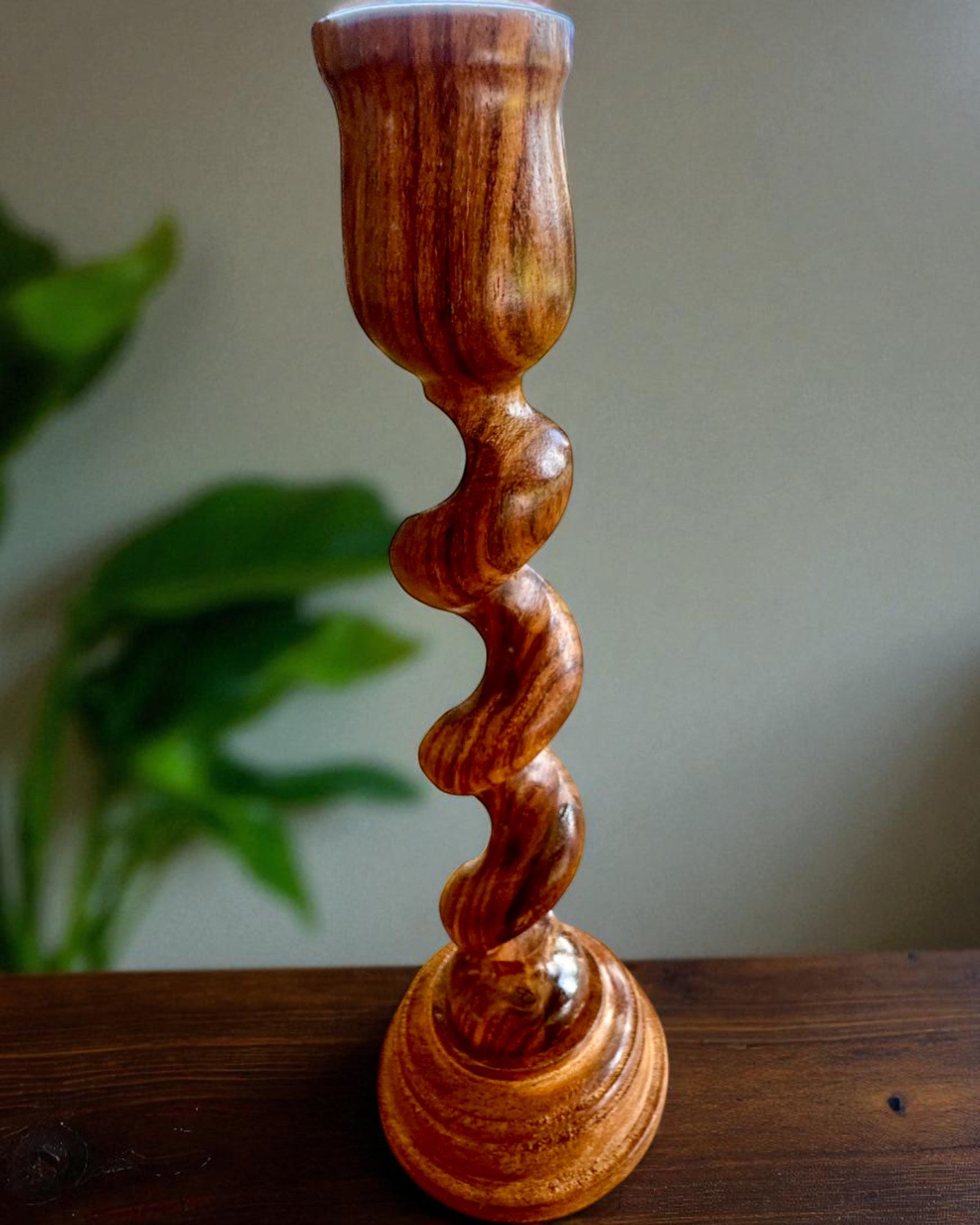 Set van 3 kandelaars "Spiraallicht" 25 cm hoog, mogelijkheid tot personalisatie met gravure als cadeau