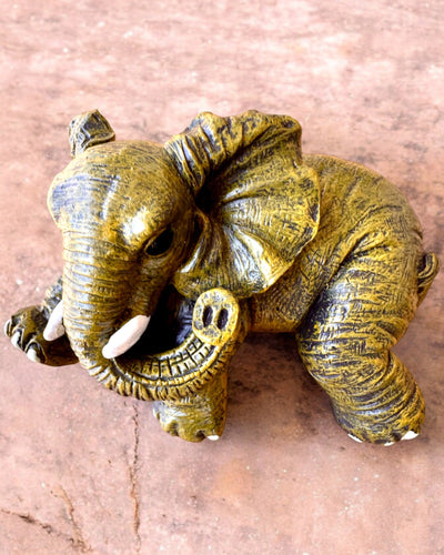 Beeldje van een olifant "Kleine Geluksbrenger" met graveermogelijkheid als cadeau