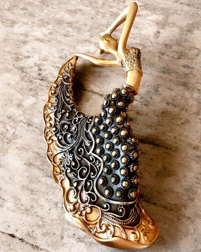 Elegante Sculptuur "Danseres van de Gouden Glans", 29 cm hoog, met mogelijkheid tot graveren als cadeau