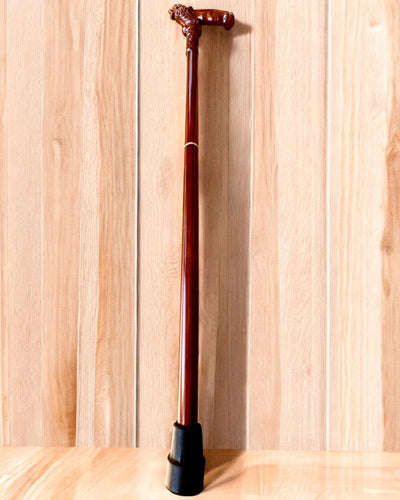 Wandelstok 'Laska "Król Dżungli", houten, mogelijkheid tot personalisatie met gravure'