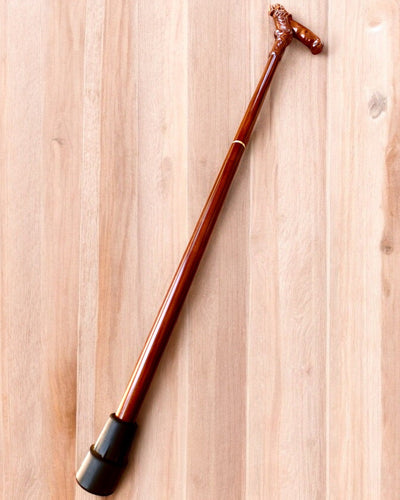 Wandelstok 'Laska "Król Dżungli", houten, mogelijkheid tot personalisatie met gravure'