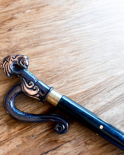 Wandelstok Drakenwachter – mogelijkheid tot personalisatie met gravure als cadeau