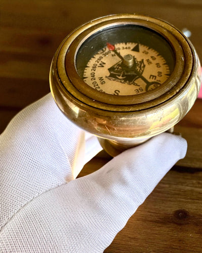 Navigatorstok 2.0 met kompas en verborgen telescoop, mogelijkheid tot personalisatie met gravure als cadeau