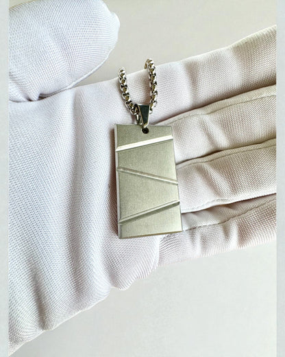 Herenketting Dog Tag „SteelVision” – roestvrij staal, 15 varianten, personalisatie met gravure