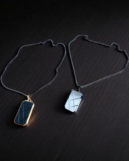 Herenketting Dog Tag „SteelVision” – roestvrij staal, 15 varianten, personalisatie met gravure