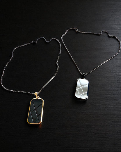 Herenketting Dog Tag „SteelVision” – roestvrij staal, 15 varianten, personalisatie met gravure