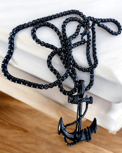 Anker van Determinatie, Zee Amulet, ketting, mogelijkheid tot personalisatie met gravure als cadeau, 3 varianten om uit te kiezen