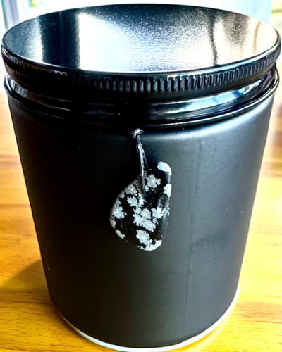 Intentionele sojakaars Obsidiaan – zelfvertrouwen en innerlijke kracht, 250 ml, mogelijkheid tot personalisatie als cadeau