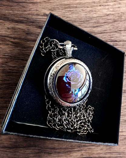 Zakhorloge "Róża Mroku" - roestvrij staal, met graveeroptie als cadeau