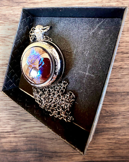 Zakhorloge "Róża Mroku" - roestvrij staal, met graveeroptie als cadeau