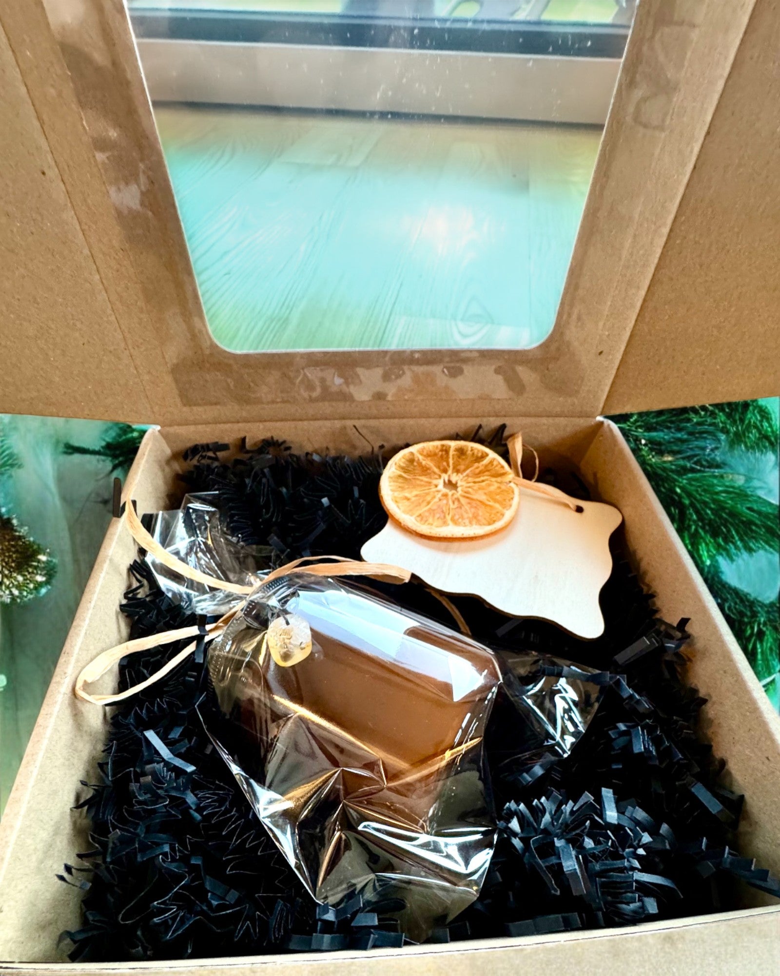 Intentionele sojakaars 250 ml met natuurlijke steen – kies uw energie: citrien of granaat, personalisatie met gravure als cadeau