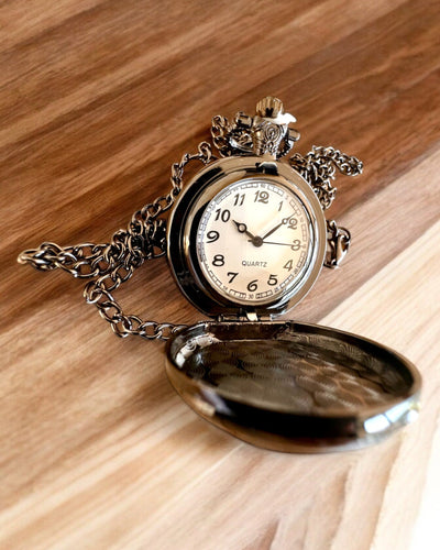 Zakhorloge "Tygrysia Elegancja" van roestvrij staal met graveeroptie als cadeau