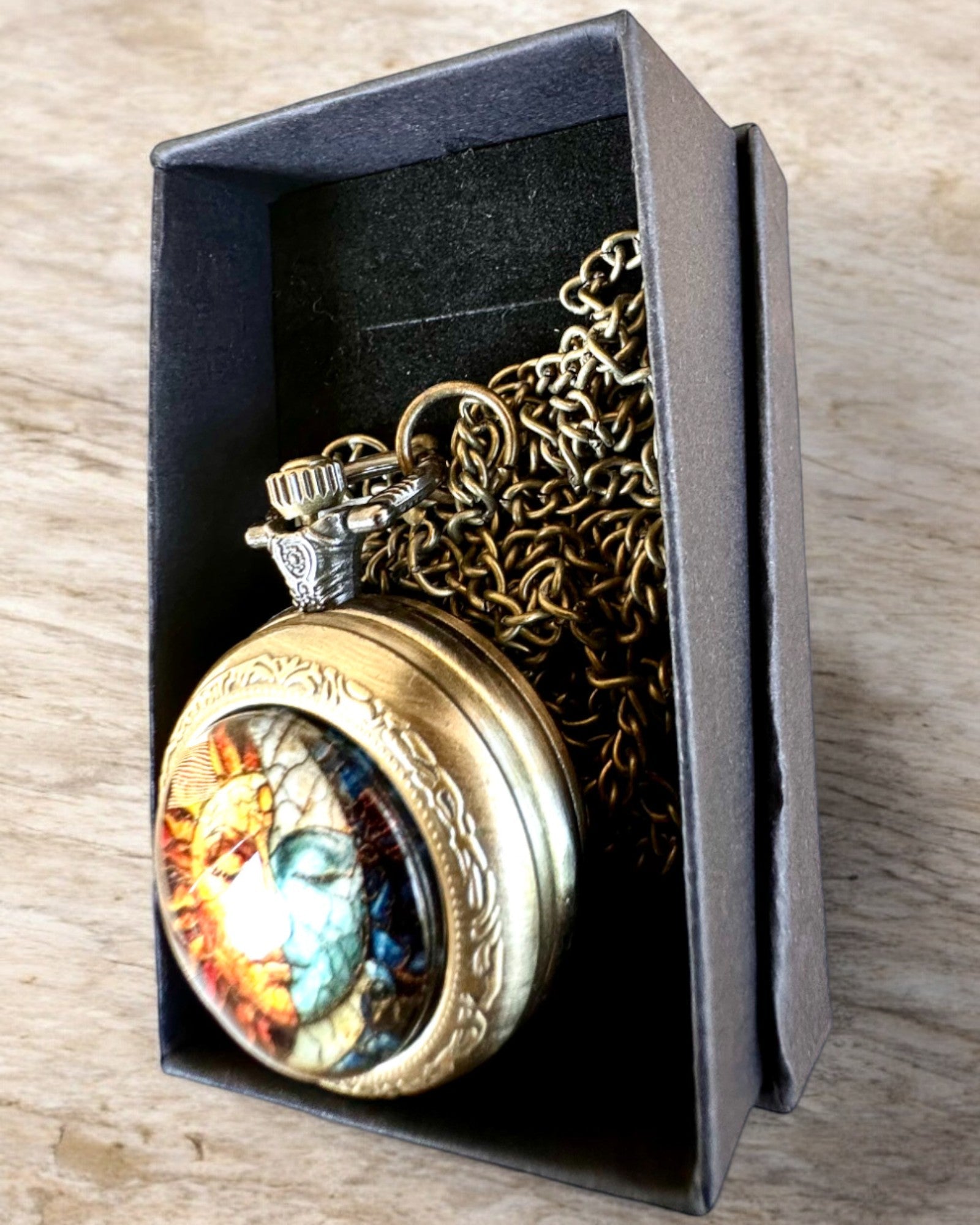 Elegante zakhorloge "Słoneczna Luminacja" met graveermogelijkheid als cadeau