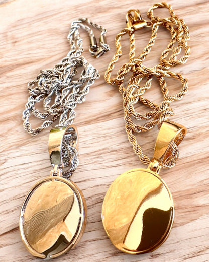 Ketting met Kompas Hanger in Glamour Stijl met Zirkonia voor Vrouwen en Mannen - 2 varianten om uit te kiezen, personalisatie met gravure als cadeau