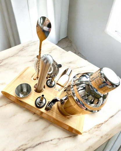 Barmanset "MixMaster Pro", mogelijkheid tot personalisatie met gravure als cadeau