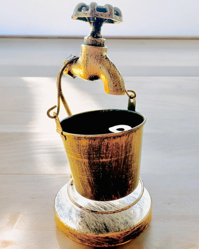 Stijlvolle Metalen Asbak "Rustic Charm" 19-23 cm hoog, 8 varianten beschikbaar, gravure op aanvraag