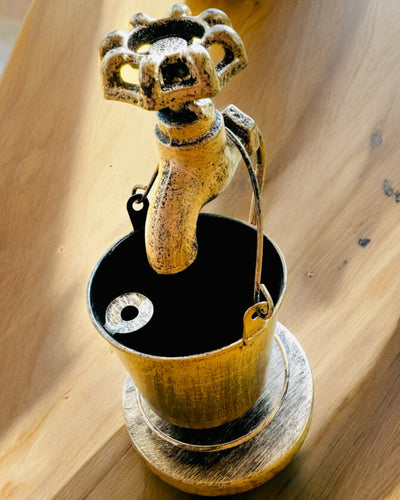 Stijlvolle Metalen Asbak "Rustic Charm" 19-23 cm hoog, 8 varianten beschikbaar, gravure op aanvraag