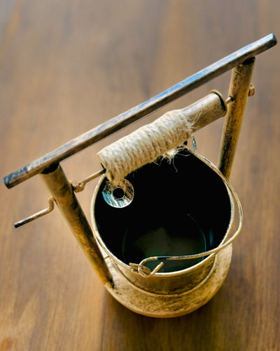 Stijlvolle Metalen Asbak "Rustic Charm" 19-23 cm hoog, 8 varianten beschikbaar, gravure op aanvraag