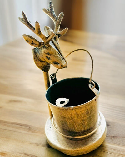 Stijlvolle Metalen Asbak "Rustic Charm" 19-23 cm hoog, 8 varianten beschikbaar, gravure op aanvraag