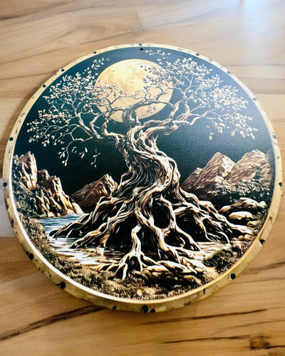 Hanger "Magische Kringen van de Natuur" - mogelijkheid tot personalisatie met gravure. 3 varianten om uit te kiezen.