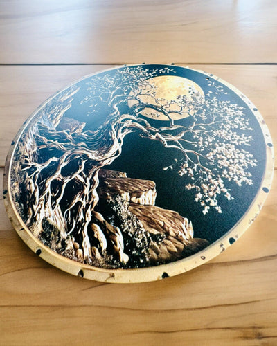 Hanger "Magische Kringen van de Natuur" - mogelijkheid tot personalisatie met gravure. 3 varianten om uit te kiezen.