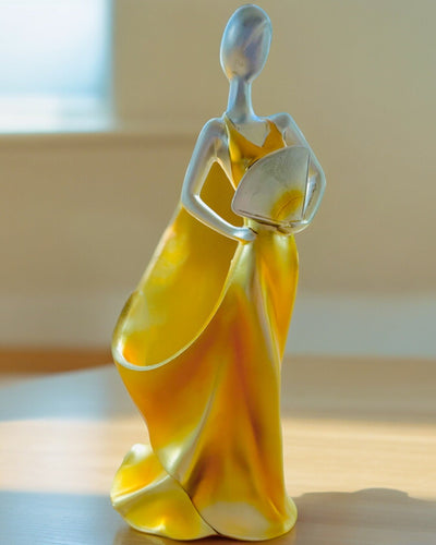 Elegante Flessenhouder - Dame Standbeeld - personalisatie met gravure, 2 varianten om uit te kiezen