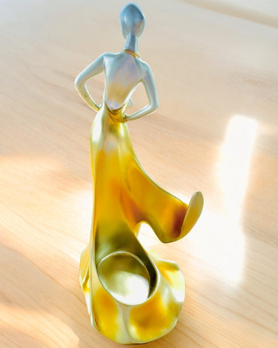 Elegante Flessenhouder - Dame Standbeeld - personalisatie met gravure, 2 varianten om uit te kiezen