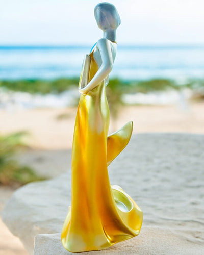 Elegante Flessenhouder - Dame Standbeeld - personalisatie met gravure, 2 varianten om uit te kiezen