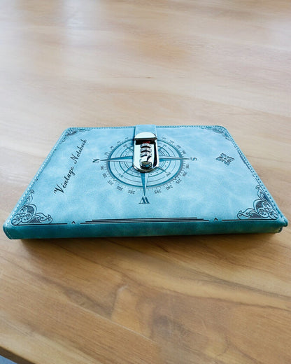 Secret Notitieboek A5 Vintage met codeslot - Kies Jouw Stijl, personalisatie met gravure als cadeau