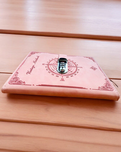 Secret Notitieboek A5 Vintage met codeslot - Kies Jouw Stijl, personalisatie met gravure als cadeau